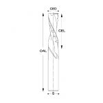 SC2100 Double flute downcut finish bits with chipbreakers - Image 3