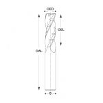 SC2200 Triple flute upcut finish bits with chipbreakers - Image 3