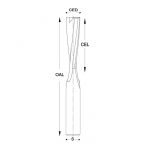 SC4000 Double flute upcut Slow Helix finish bits - Image 3