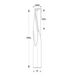 SC4300 Triple flute downcut Slow Helix finish bits - Image 3