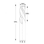 SC7300 Triple flute downcut Rougher bits - Image 3