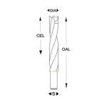BP7100 Brad point dowel drill bits 70mm oal - Image 3