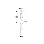 BP7100 Brad point dowel drill bits 77mm oal - Image 3