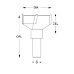 HB7500 Hinge boring bits 57-70mm oal - Image 3